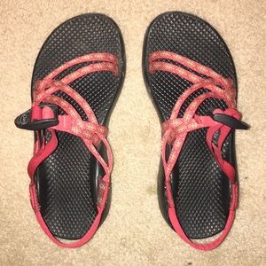 Red/Orange Womens Chacos, Size: W7